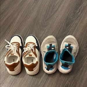 Kids' Brown and White Sneakers